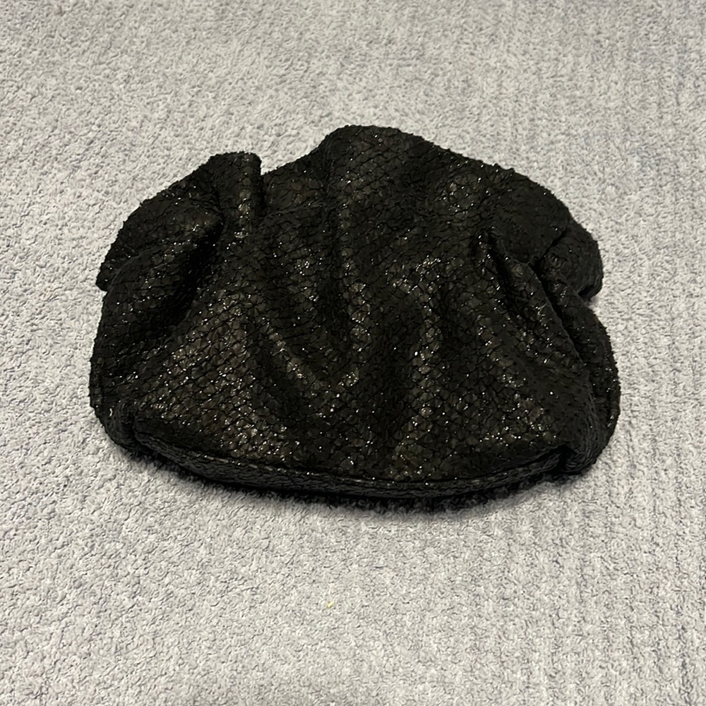 Anthropologie black clutch